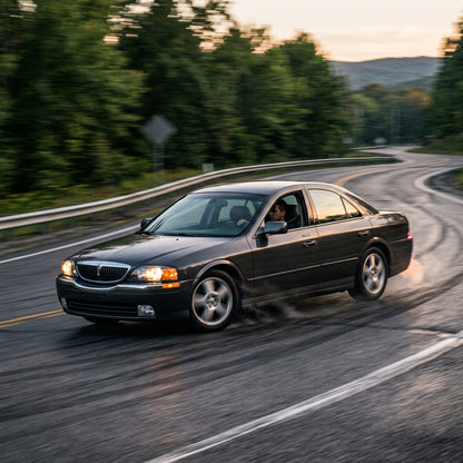 Action Shot: Lincoln LS Driving Fast