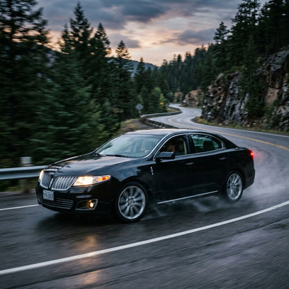 Action Shot: Lincoln MKS Driving Fast