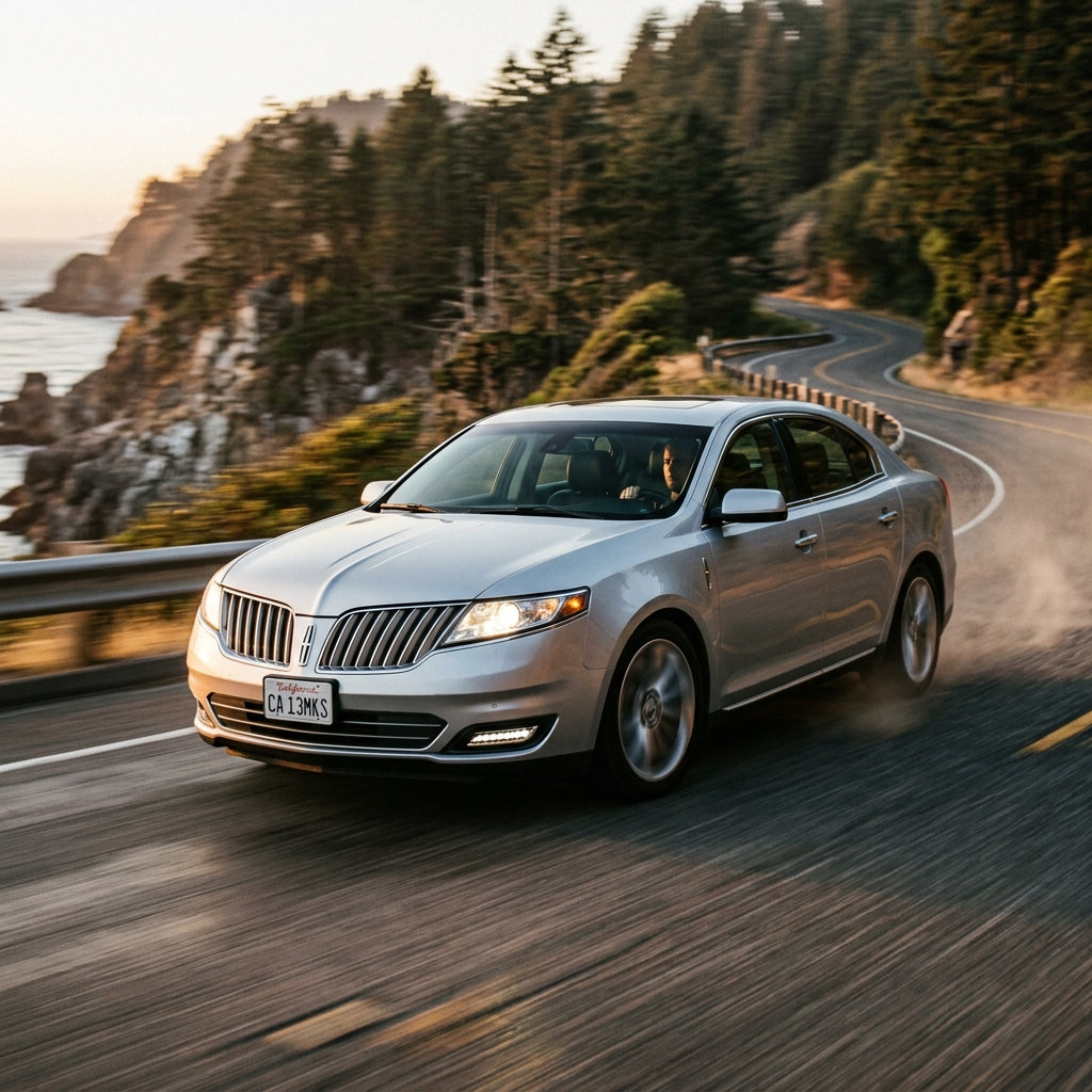 Action Shot: Lincoln MKS Driving Fast