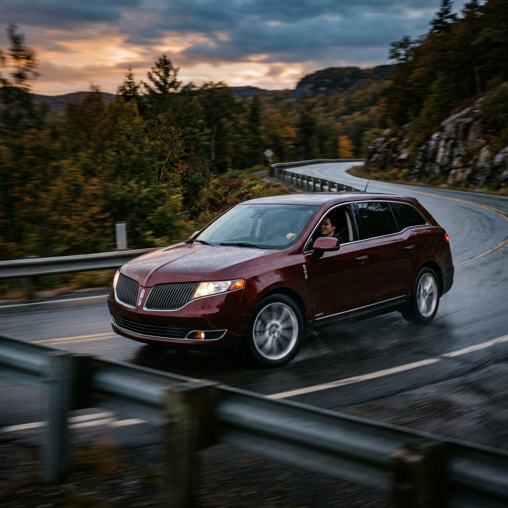 Action Shot: Lincoln MKT Driving Fast