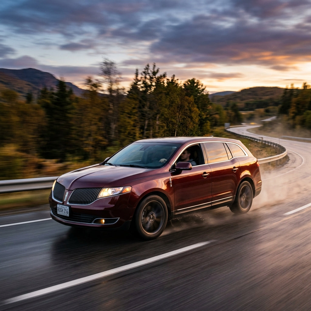 Action Shot: Lincoln MKT Driving Fast
