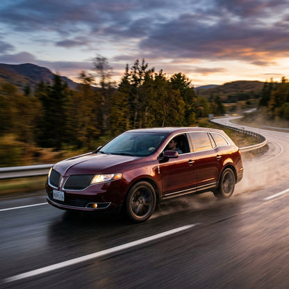 Action Shot: Lincoln MKT Driving Fast