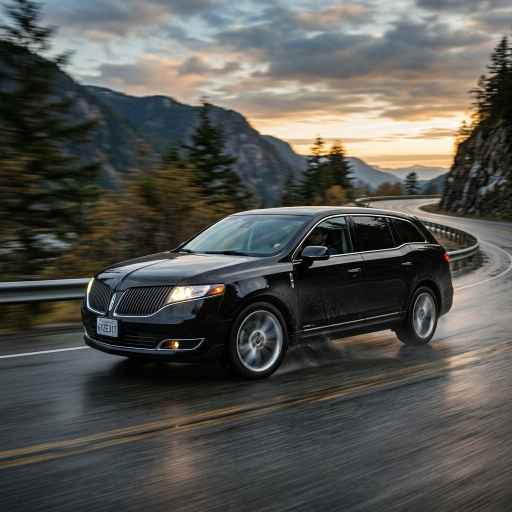 Action Shot: Lincoln MKT Driving Fast