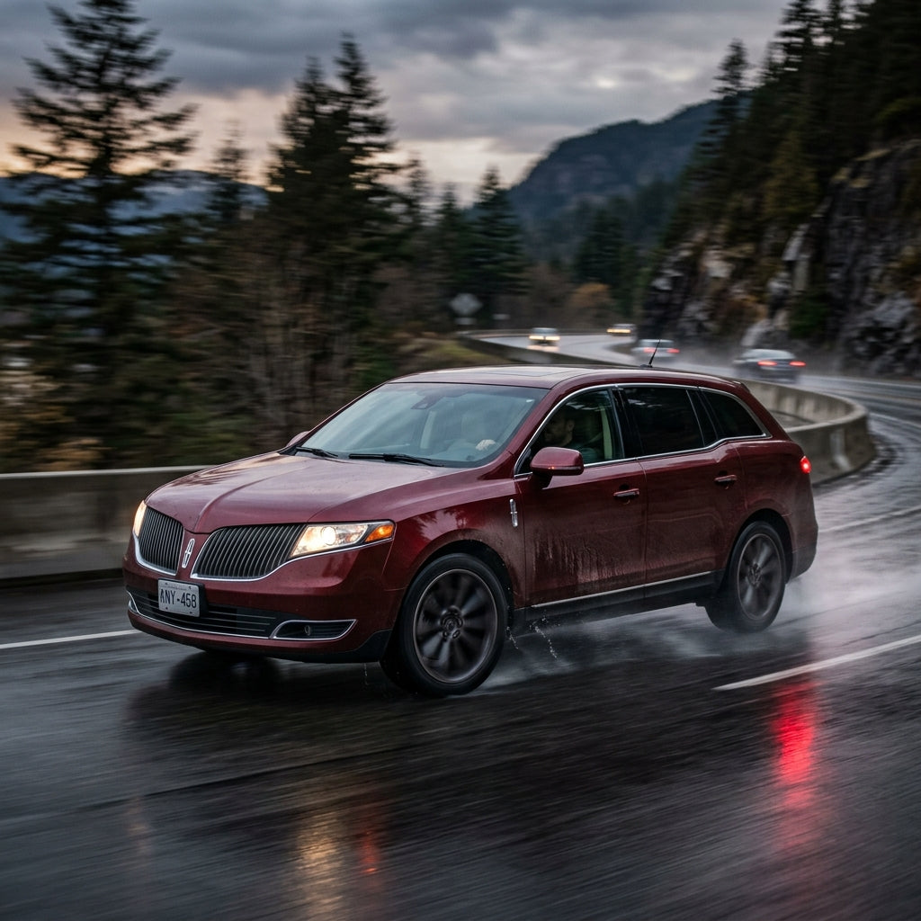 Action Shot: Lincoln MKT Driving Fast