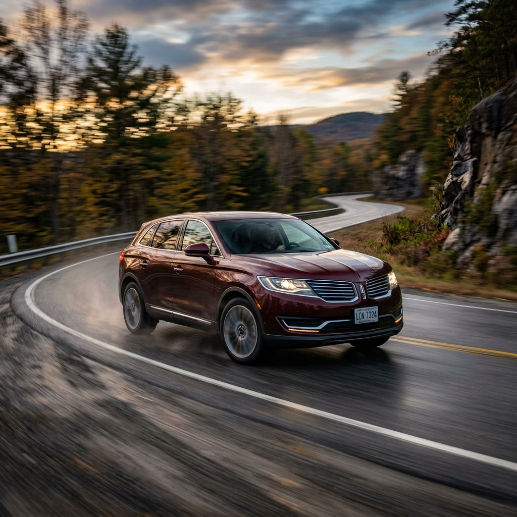 Action Shot: Lincoln MKX Driving Fast