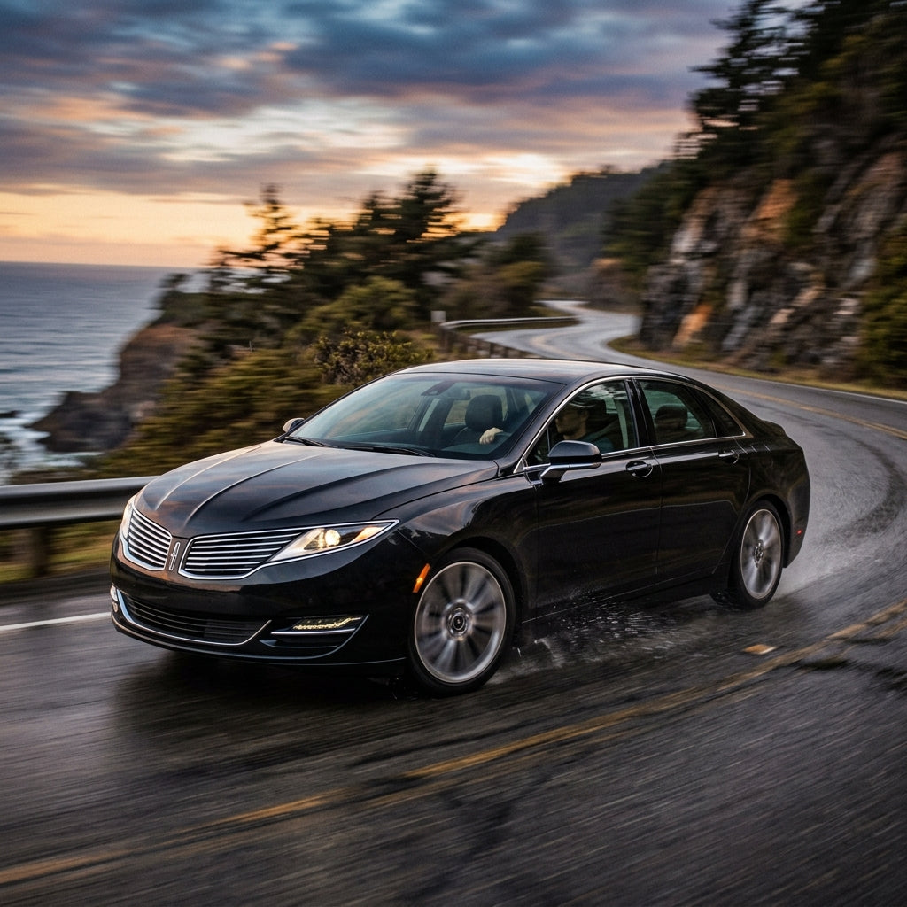 Action Shot: Lincoln MKZ Driving Fast