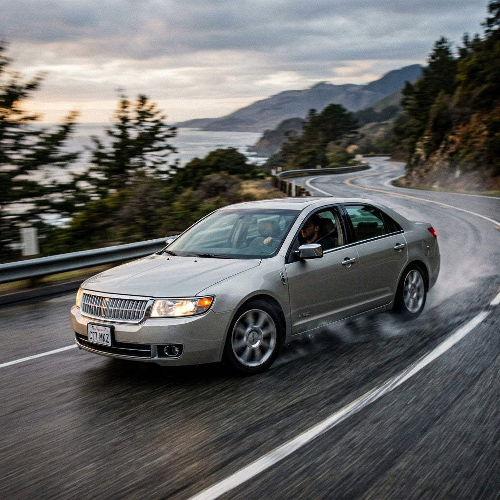 Action Shot: Lincoln MKZ Driving Fast