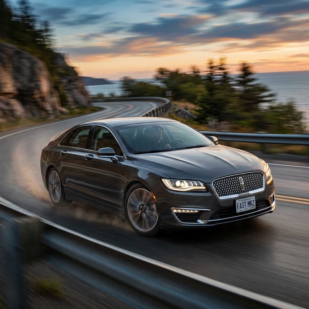 Action Shot: Lincoln MKZ Driving Fast