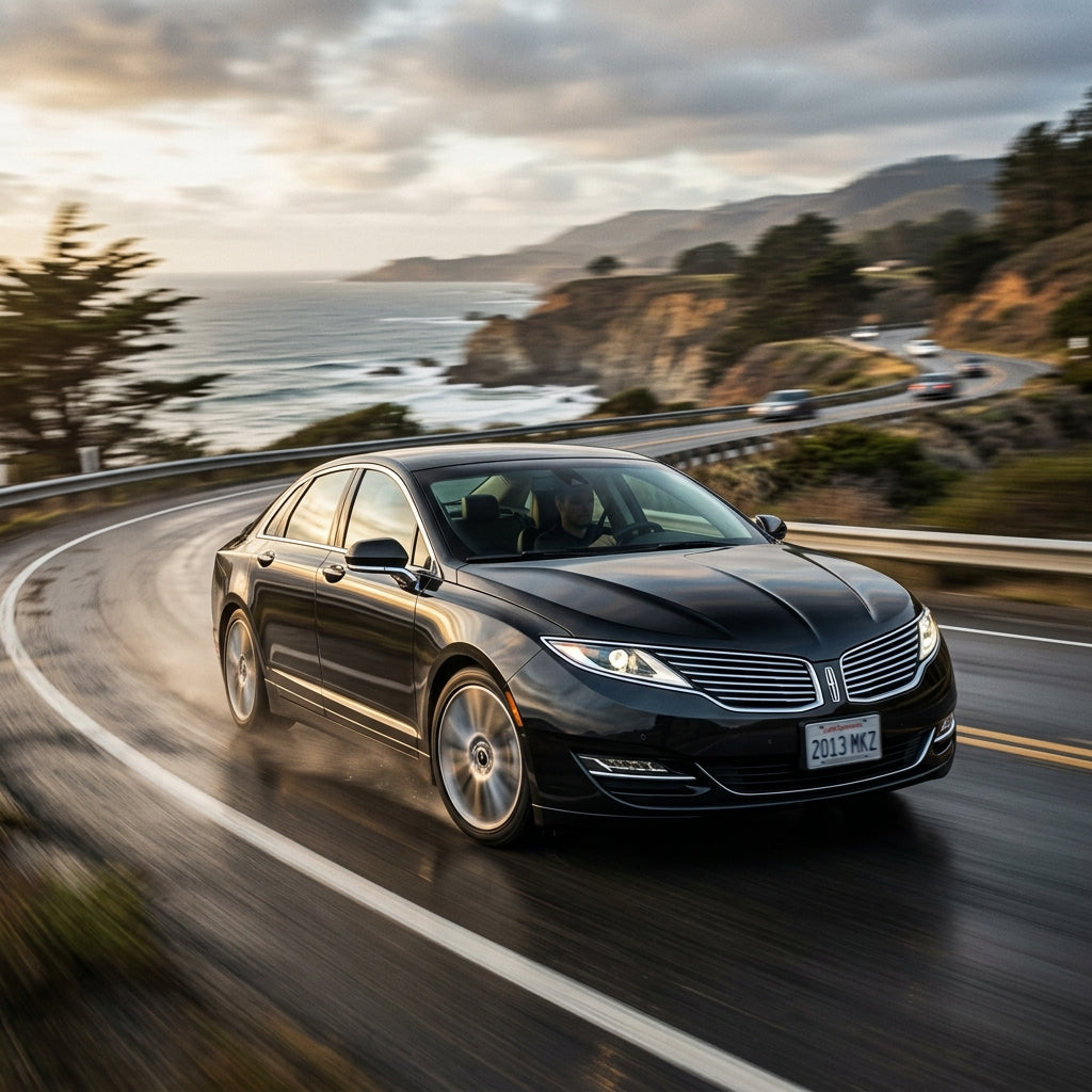 Action Shot: Lincoln MKZ Driving Fast