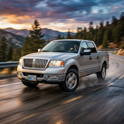 Action Shot: Lincoln Mark LT Driving Fast