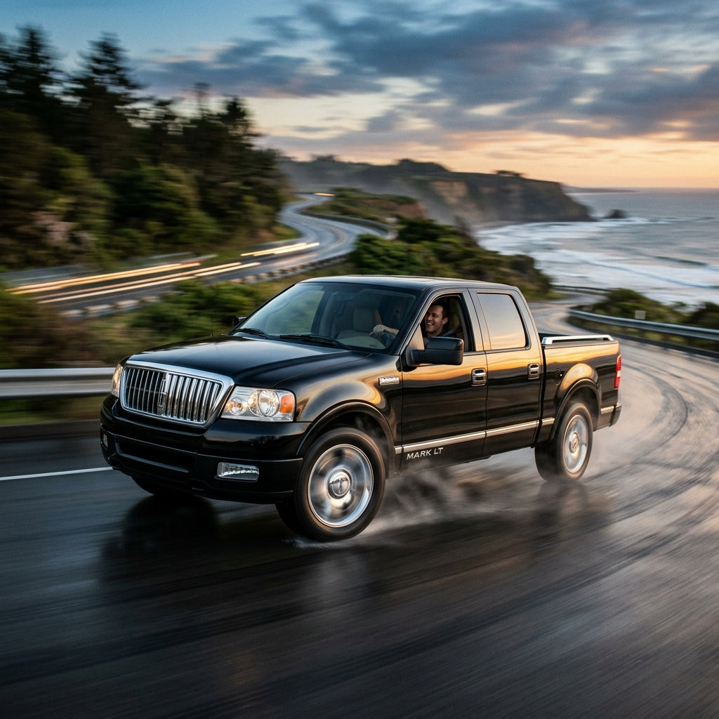 Action Shot: Lincoln Mark LT Driving Fast