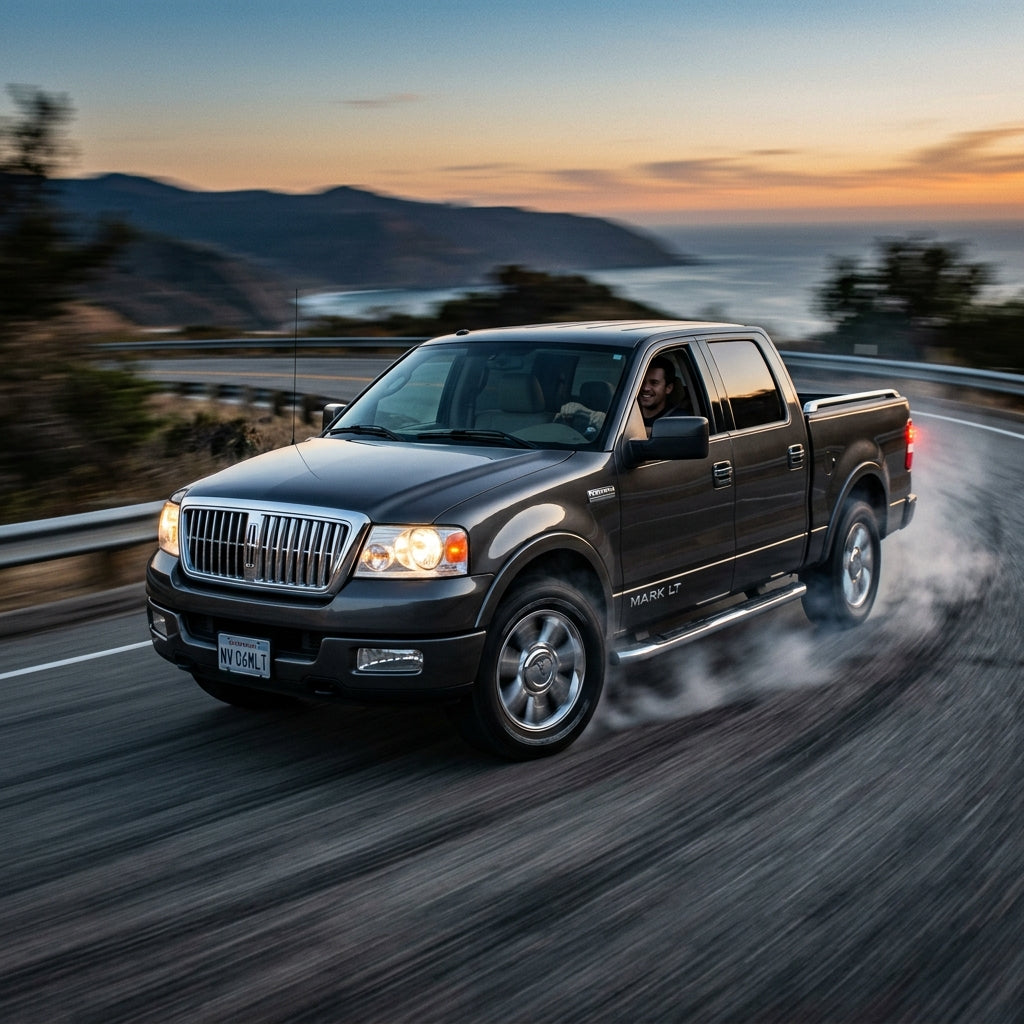 Action Shot: Lincoln Mark LT Driving Fast