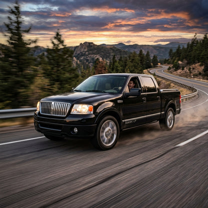 Action Shot: Lincoln Mark LT Driving Fast