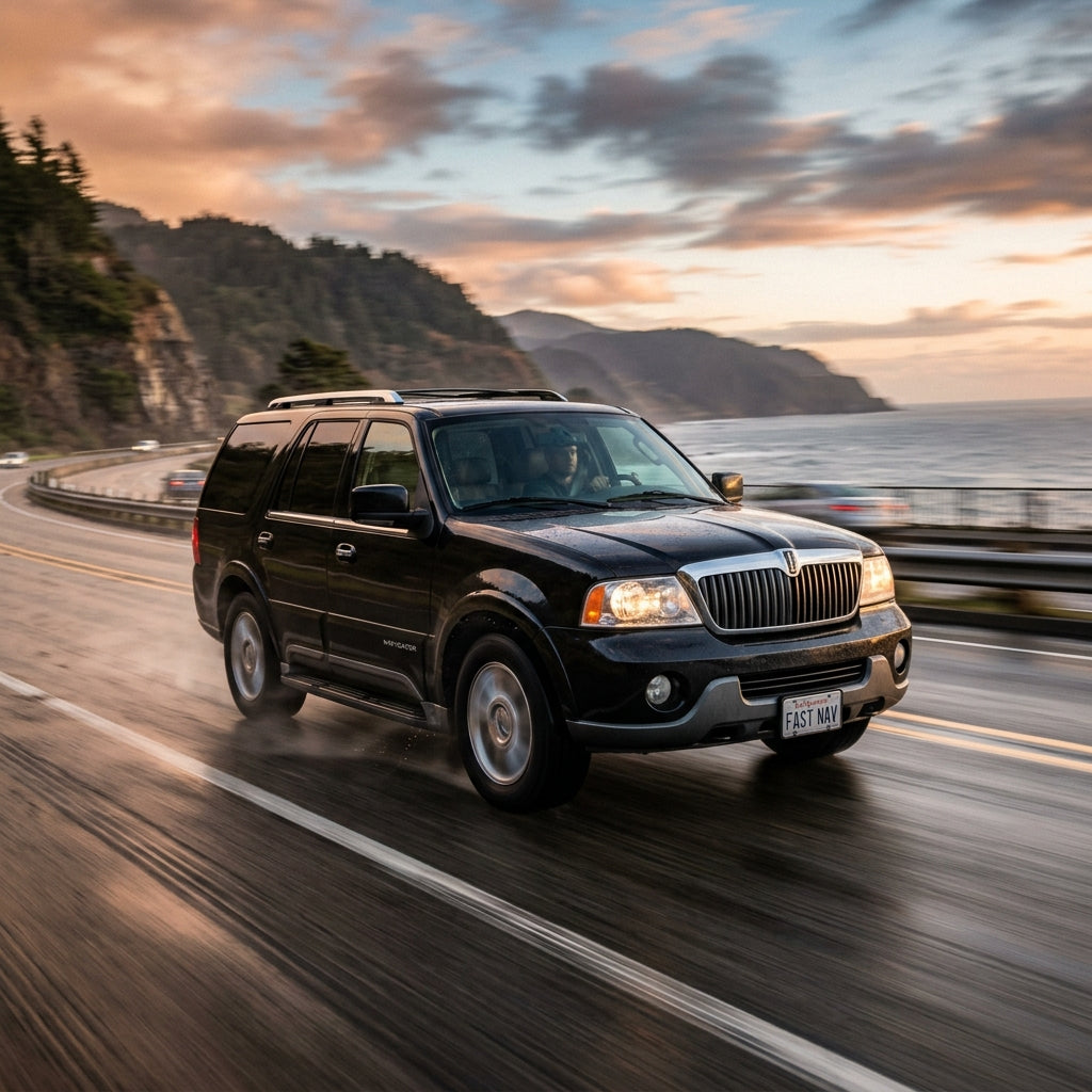 Action Shot: Lincoln Navigator Driving Fast