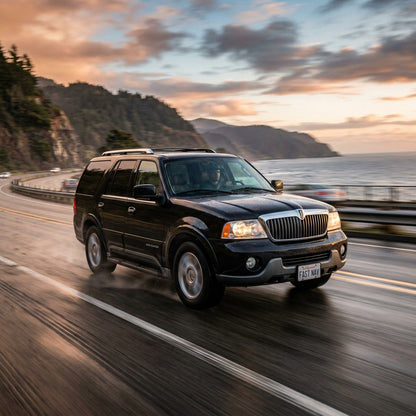 Action Shot: Lincoln Navigator Driving Fast