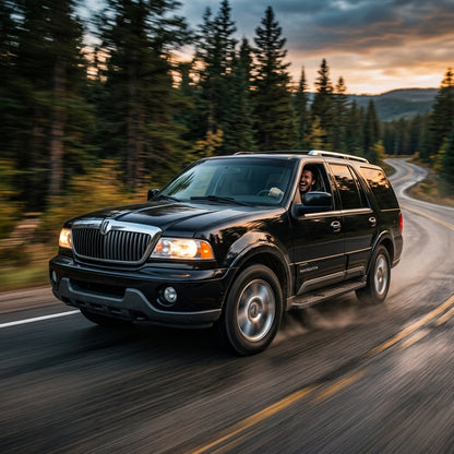 Action Shot: Lincoln Navigator Driving Fast
