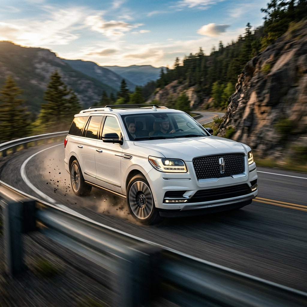 Action Shot: Lincoln Navigator Driving Fast