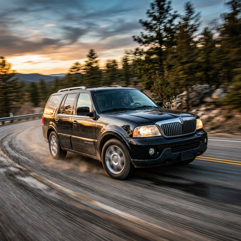Action Shot: Lincoln Navigator Driving Fast