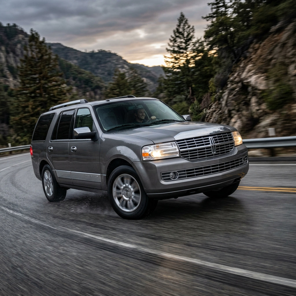Action Shot: Lincoln Navigator Driving Fast