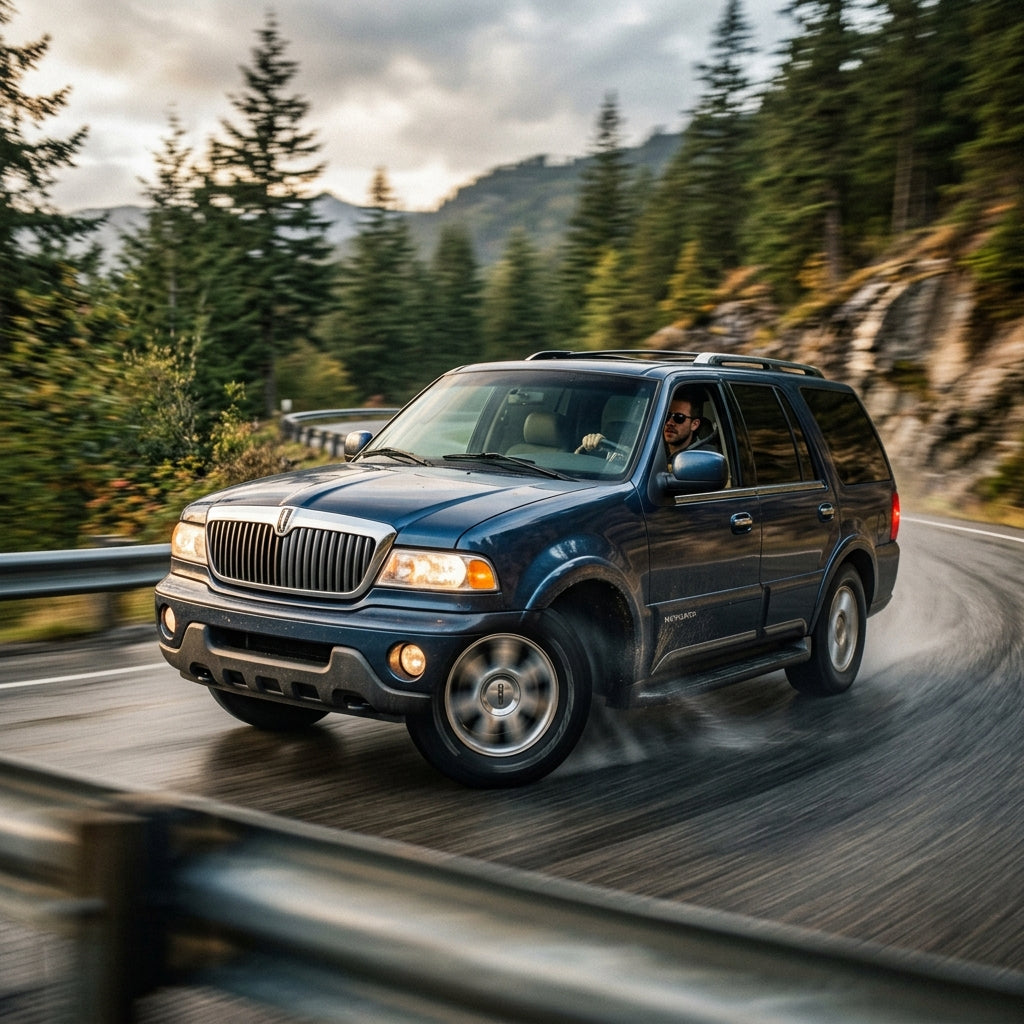 Action Shot: Lincoln Navigator Driving Fast