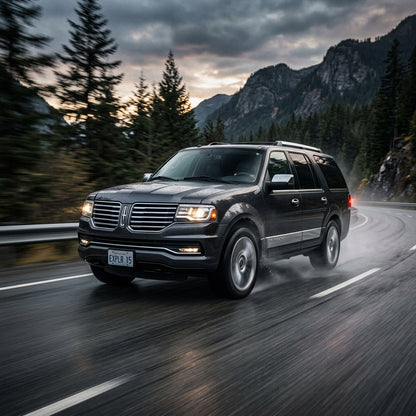 Action Shot: Lincoln Navigator Driving Fast