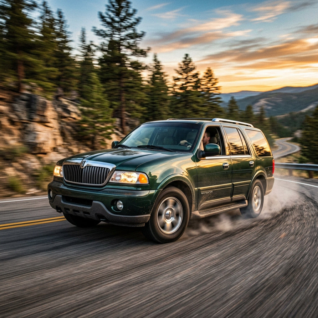 Action Shot: Lincoln Navigator Driving Fast