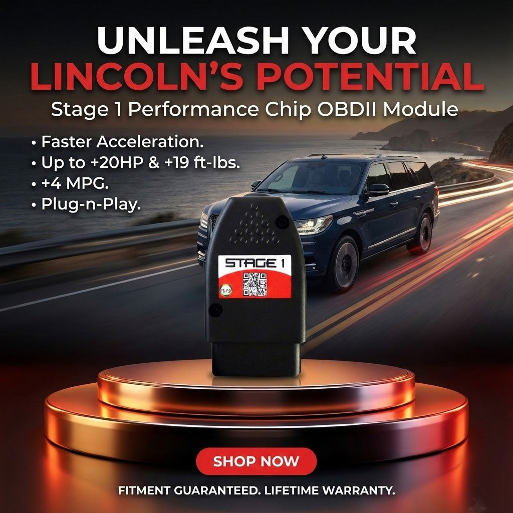 Stage 1 Performance Chip for Lincoln - Boost HP & Torque | OBD2 Plug & Play Module