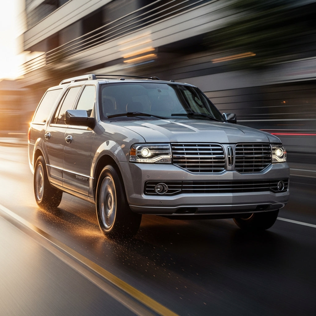 Action Shot: Lincoln, Ford Navigator, Expedition Driving Fast