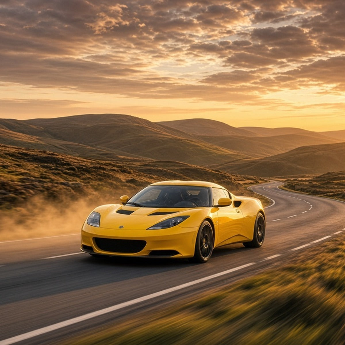 Stage 2 AI Performance Chip Module OBD2 for Lotus – Adaptive Power & Fuel Efficiency - Lotus Evora driving fast