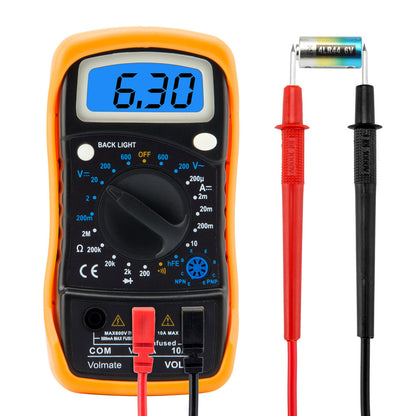 Digital Voltmeter Ammeter Ohmmeter Multimeter Volt AC DC Tester Meter