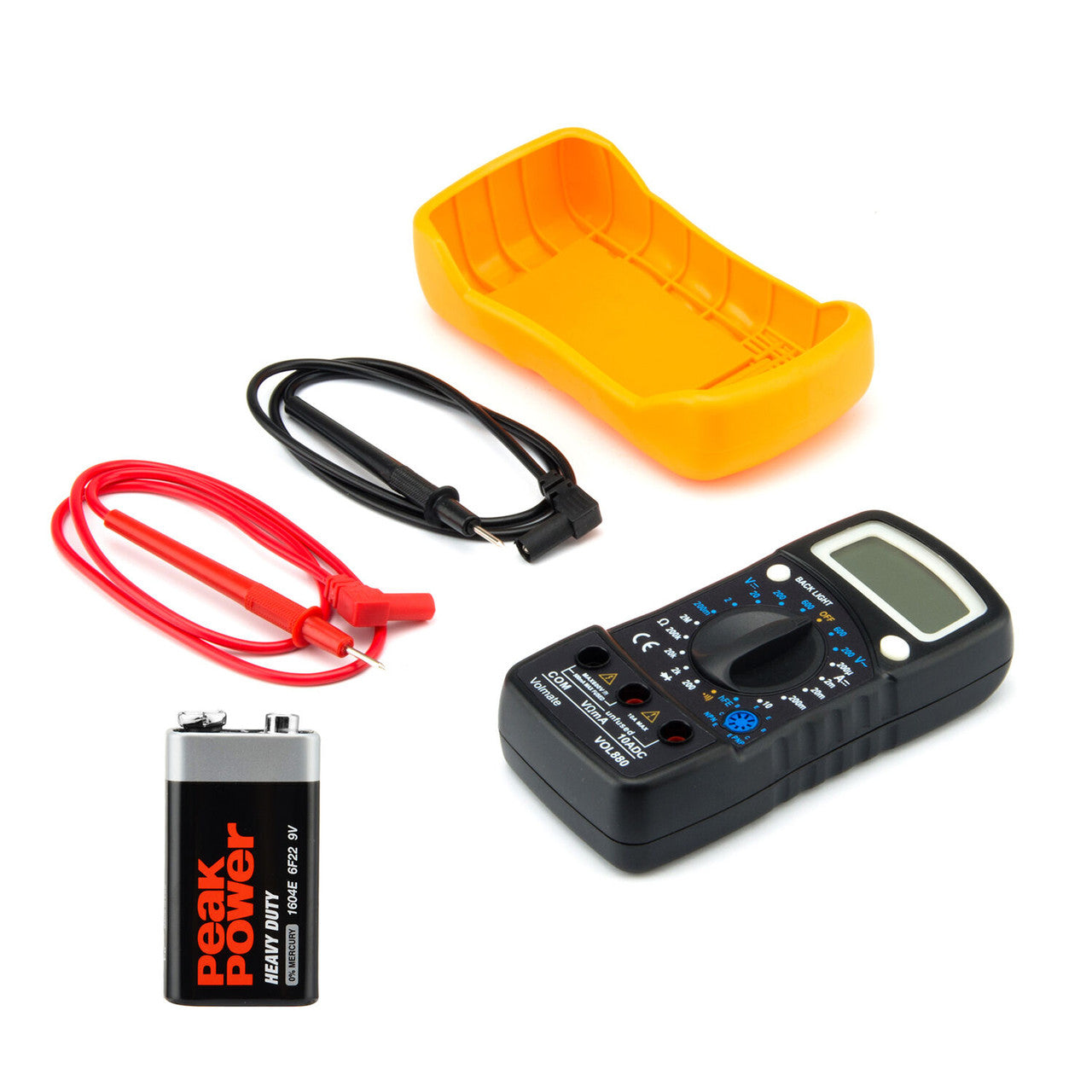 Digital Voltmeter Ammeter Ohmmeter Multimeter Volt AC DC Tester Meter