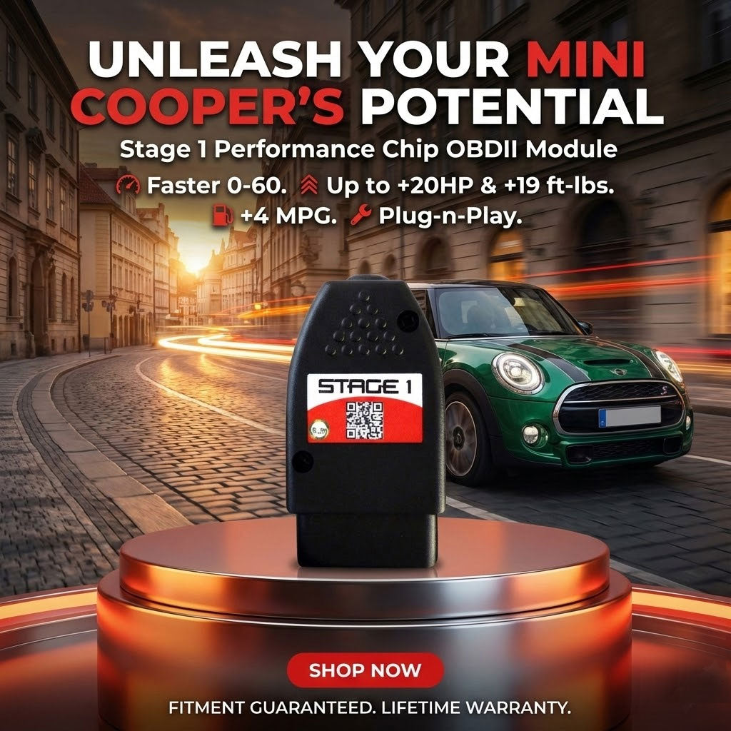 Stage 1 Performance Chip for Mini Cooper - Boost HP & Torque | OBD2 Plug & Play Module