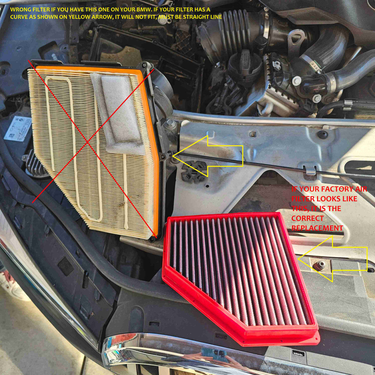 Performance Air Filter For BMW 5 Series / 7 Series / X3 /X5/X6 /X7