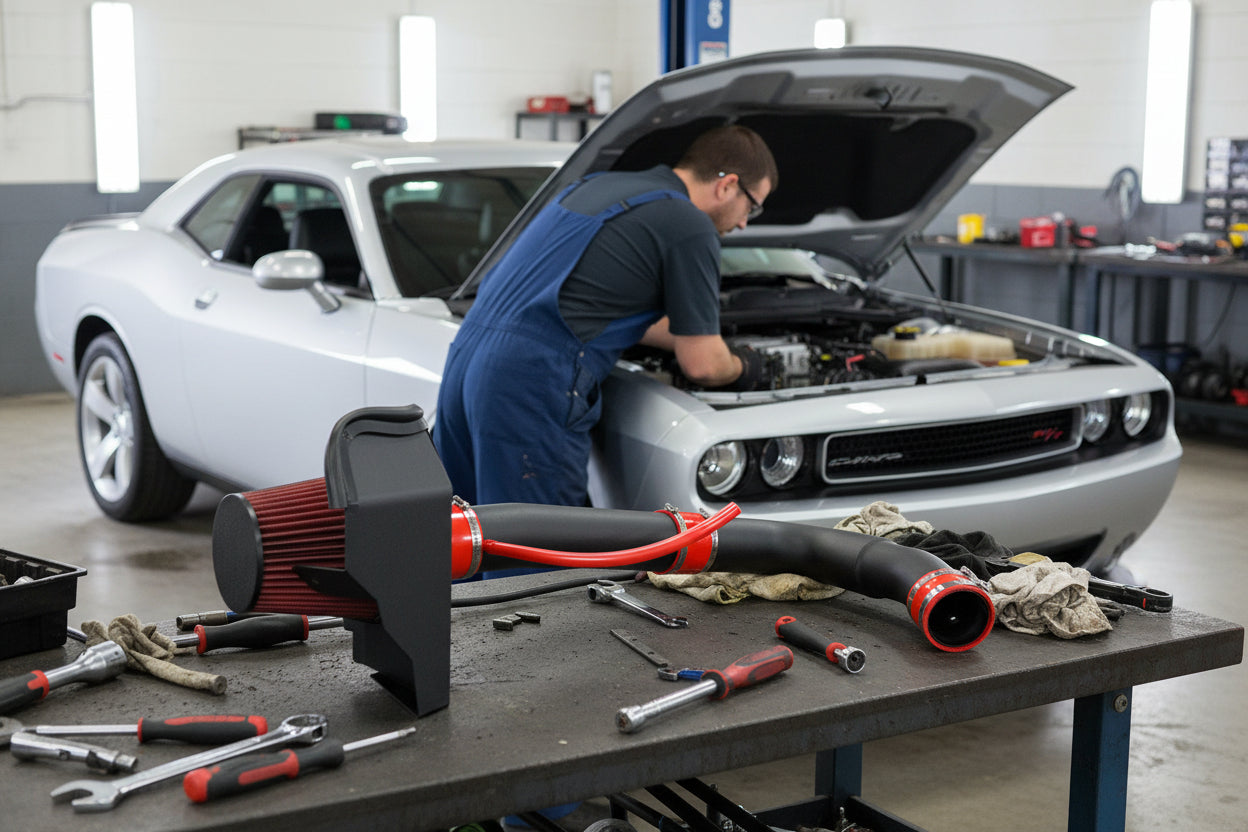 Cold Air Intake Kit for Dodge Challenger (2011-2023) with 3.6L V6 Engine Black Shielded