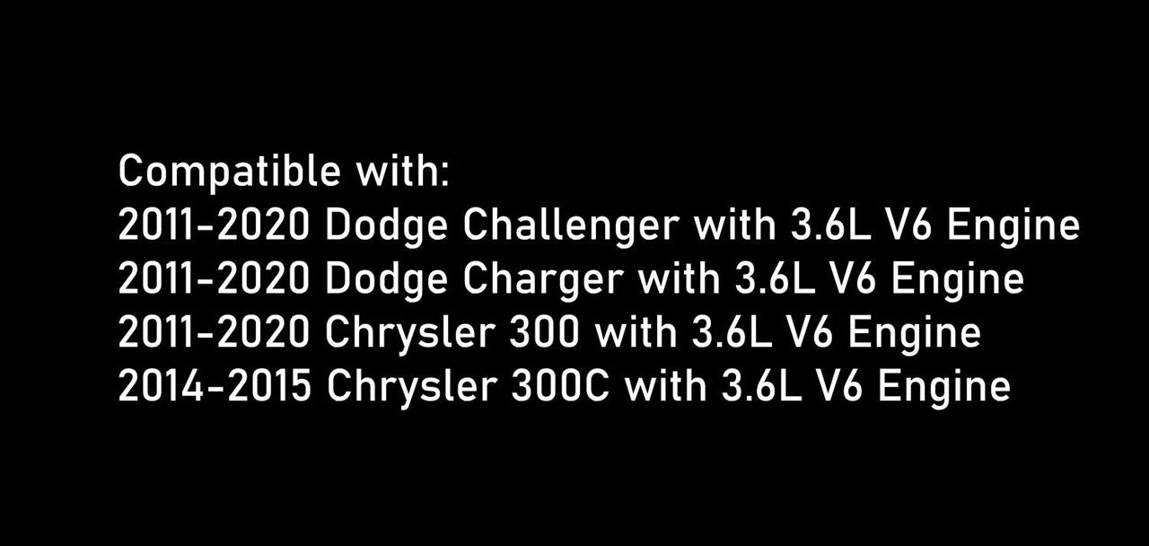 Cold Air Intake Kit for Dodge Challenger (2011-2023) with 3.6L V6 Engine Black Shielded