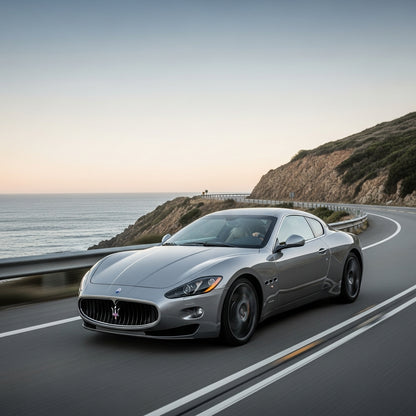 Action Shot: Maserati GranTurismo Driving Fast