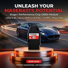 Stage 1 Performance Chip for Maserati - Boost HP & Torque | OBD2 Plug & Play Module