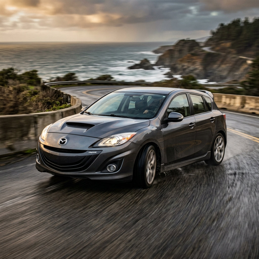 Action Shot: Mazda 3,5 Driving Fast
