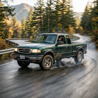 Action Shot: Mazda B-Series Driving Fast