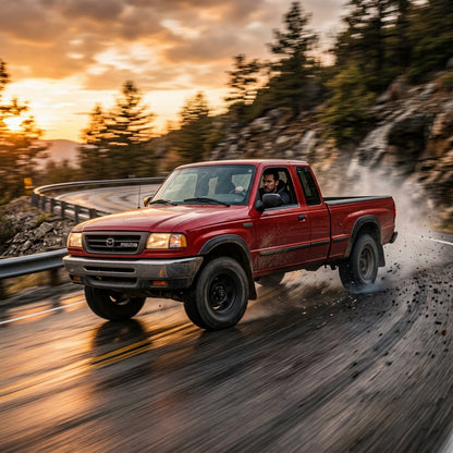 Action Shot: Mazda B-Series Driving Fast