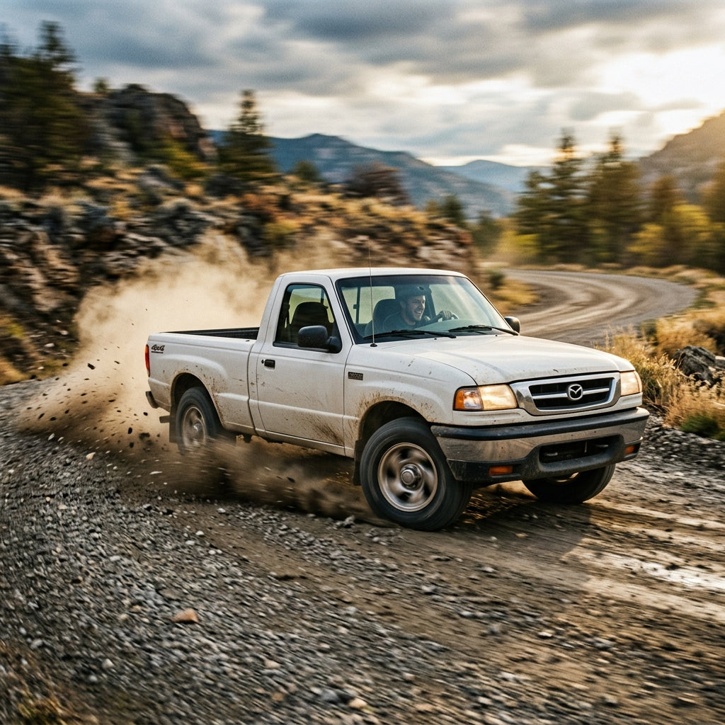 Action Shot: Mazda B-Series Driving Fast