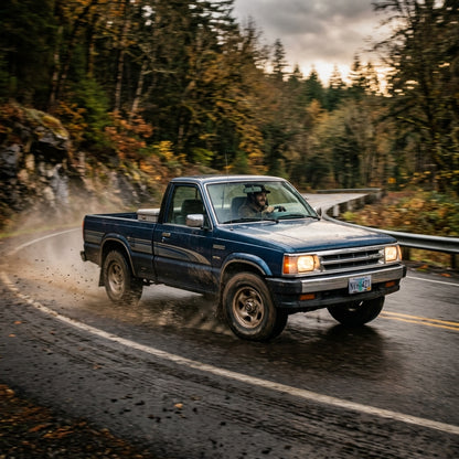 Action Shot: Mazda B-Series,B2300 Driving Fast