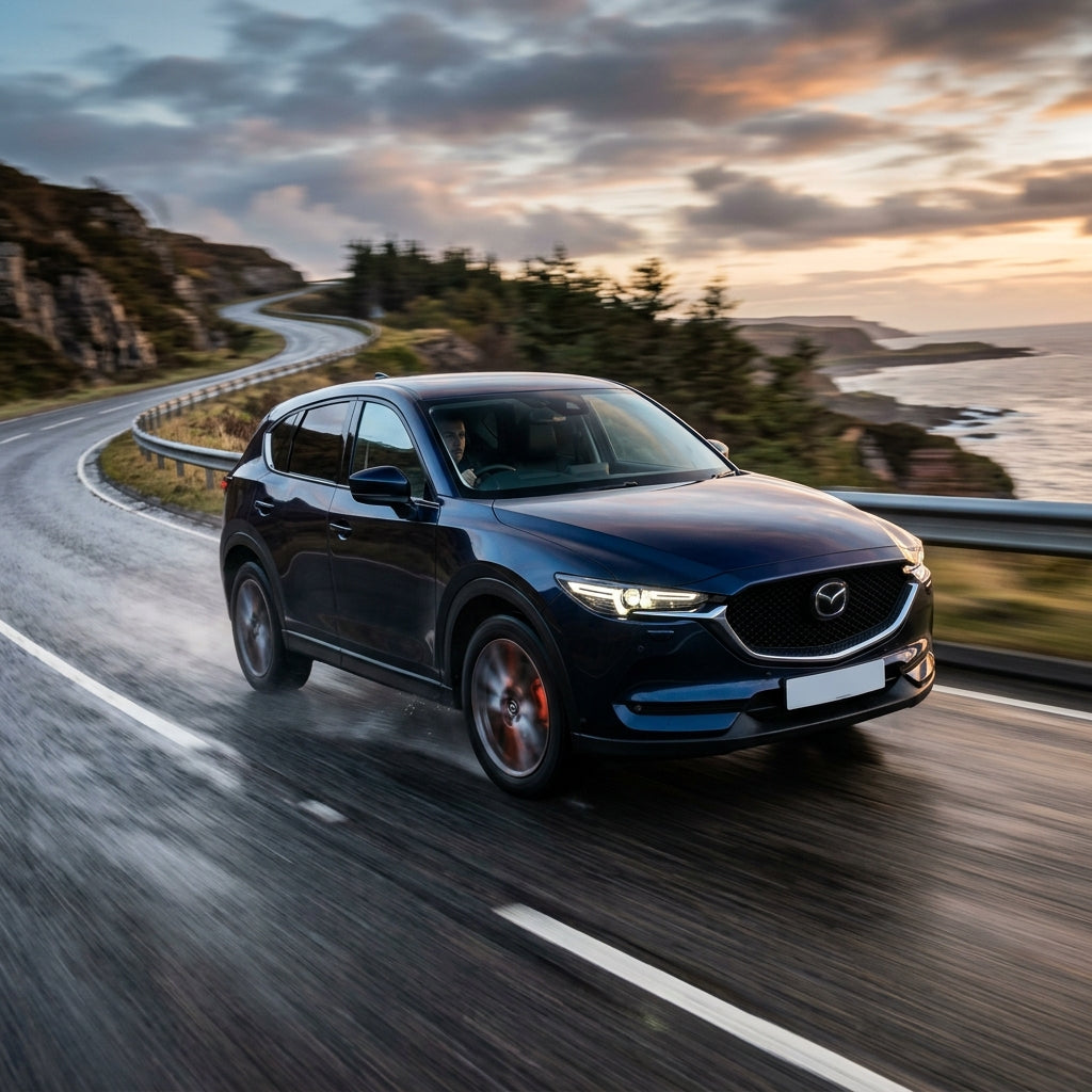 Action Shot: Mazda CX-5 Driving Fast
