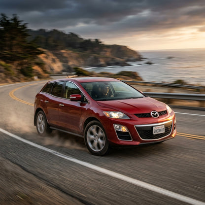 Action Shot: Mazda CX-7 Driving Fast