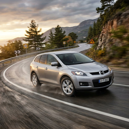 Action Shot: Mazda CX-7 Driving Fast