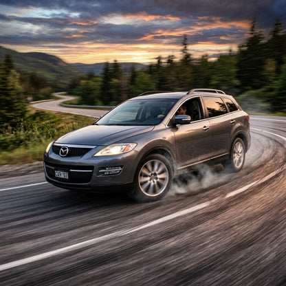 Action Shot: Mazda CX-9 Driving Fast