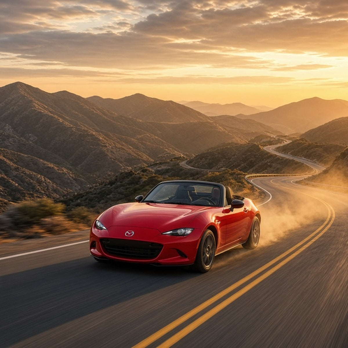 Stage 1 Performance Chip for Mazda - Boost HP & Torque | OBD2 Plug & Play Module - Mazda MX-5 Miata driving fast