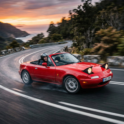 Action Shot: Mazda MX-5 Miata Driving Fast