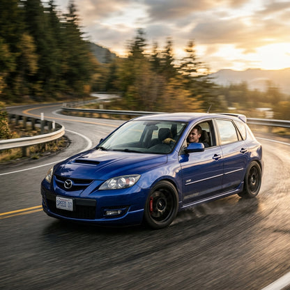 Action Shot: Mazda MazdaSpeed3 Driving Fast
