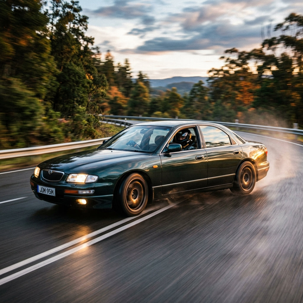 Action Shot: Mazda Millenia Driving Fast
